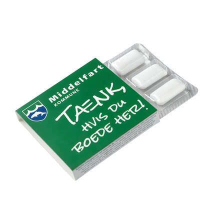 KAUGUMMI IN BLISTERVERPACKUNG 6 STÜCK