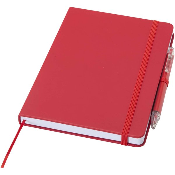 Set A5 Hardcover Notizbuch aus Recyclingpapier und einem Kugelschreiber - Andri