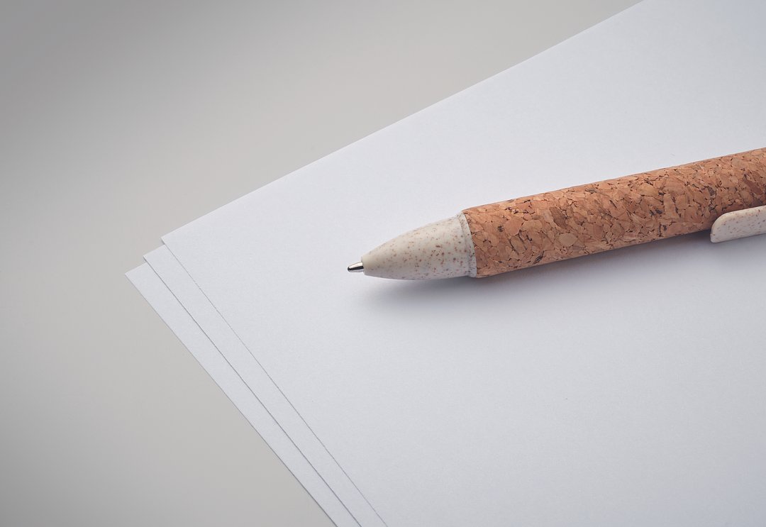 4-Farb-Kugelschreiber Kork Tristgi