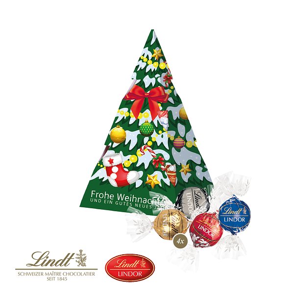 Präsent "Weihnachtsbaum" mit Lindor Pralinés