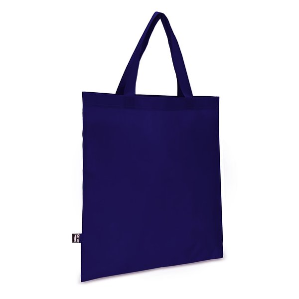 R-PET Tragetasche aus Non Woven mit kurzen Griffen 38 x 42cm 75g/m² Lolfep