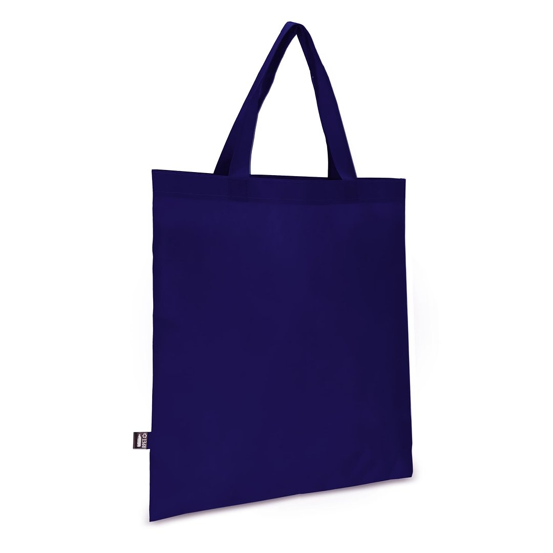 R-PET Tragetasche aus Non Woven mit kurzen Griffen 38 x 42cm 75g/m² Lolfep