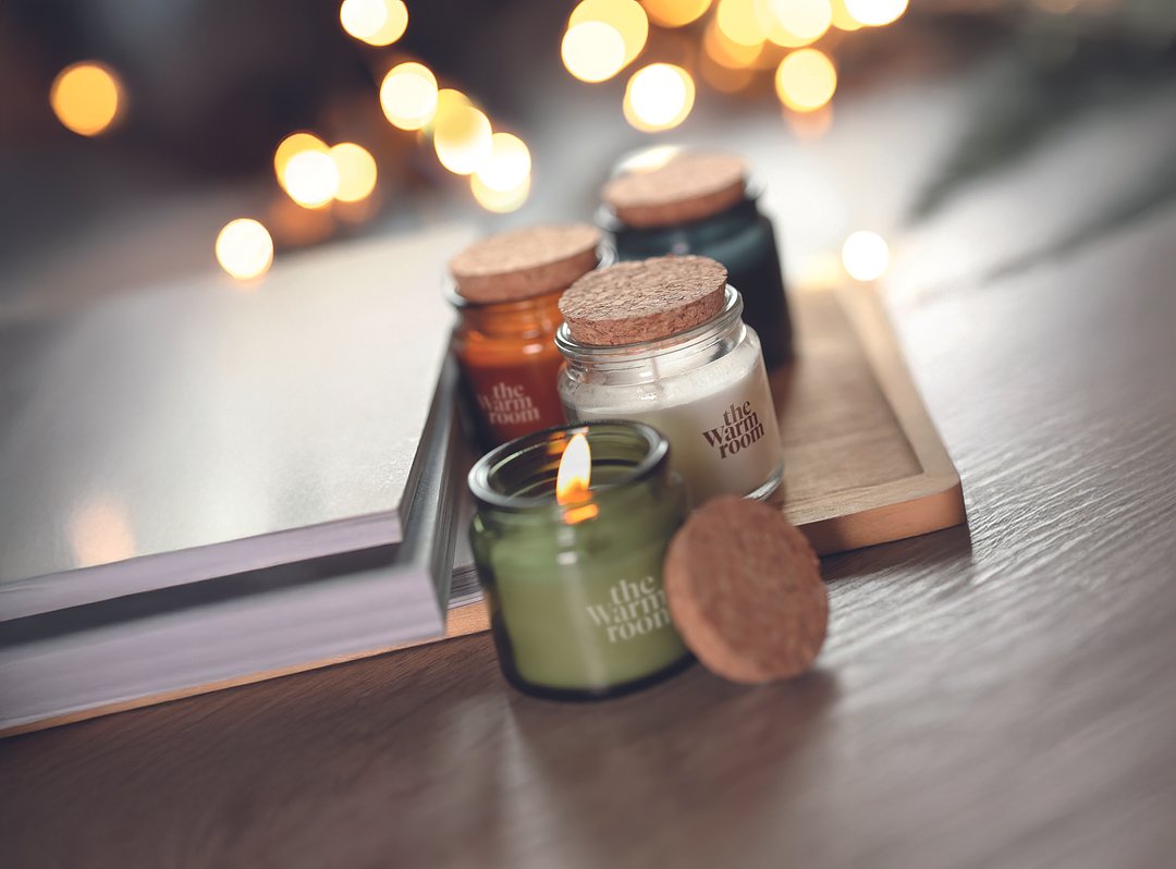 Kerze aus Pflanzenwachs 70g Jonnatri