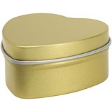 Herzförmige Zinnkerze mit Vanille Duft - Giun