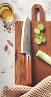 Kochmesser mit Buchenholz Bignatria
