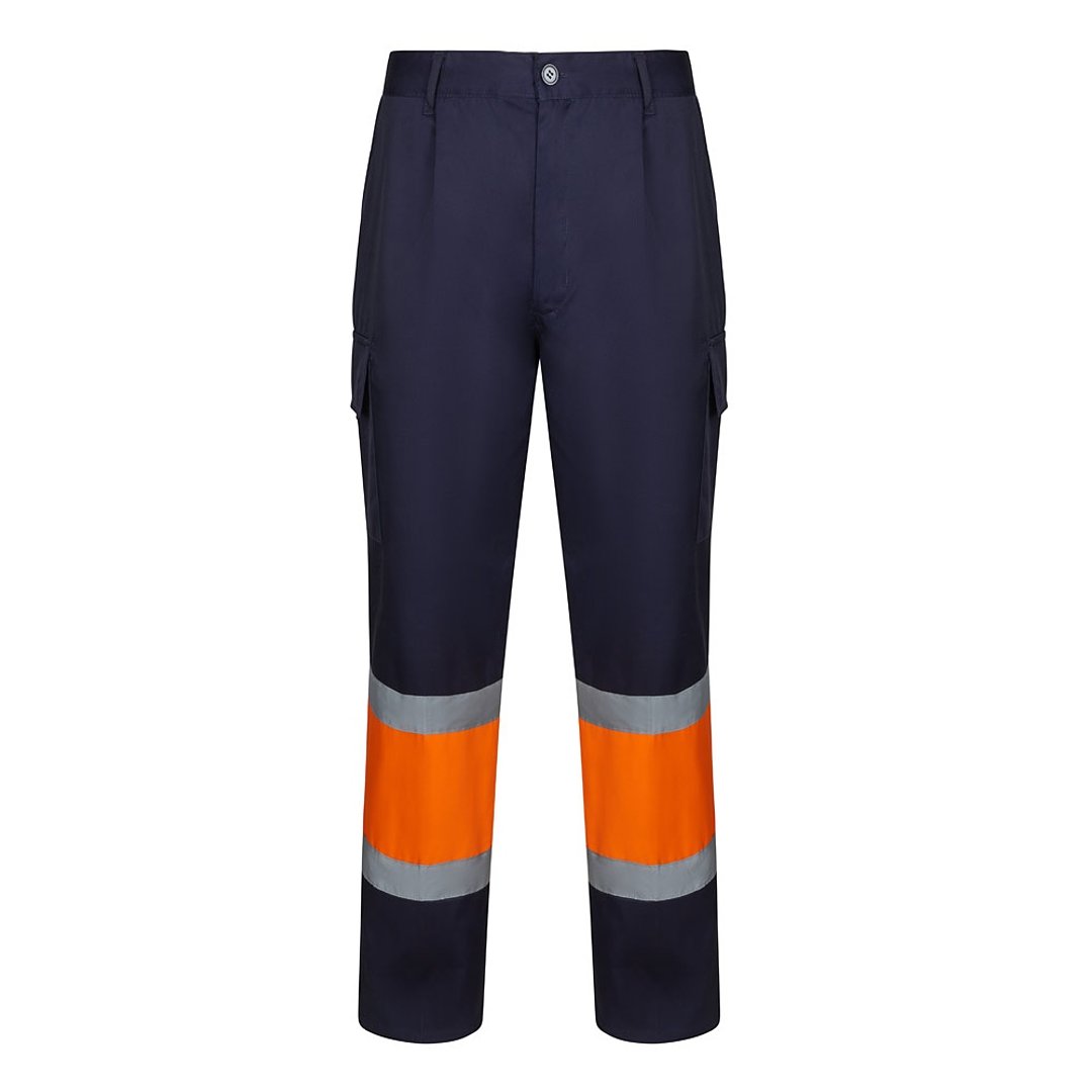 Zweifarbige Hose aus Twill (190g/m²), Baumwolle (20%) und Polyester (80%) Menatri