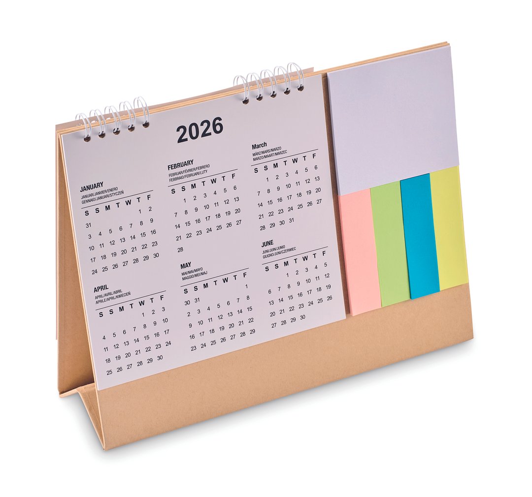 Tischkalender mit Memoblock Hannetha