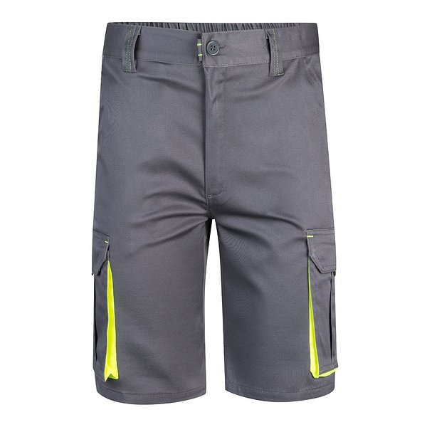 Zweifarbige Stretch-Bermudashorts mit mehreren Taschen (240 g/m²) aus Baumwolle (46 %), EME (38 %) und Polyester (16 %) Altie