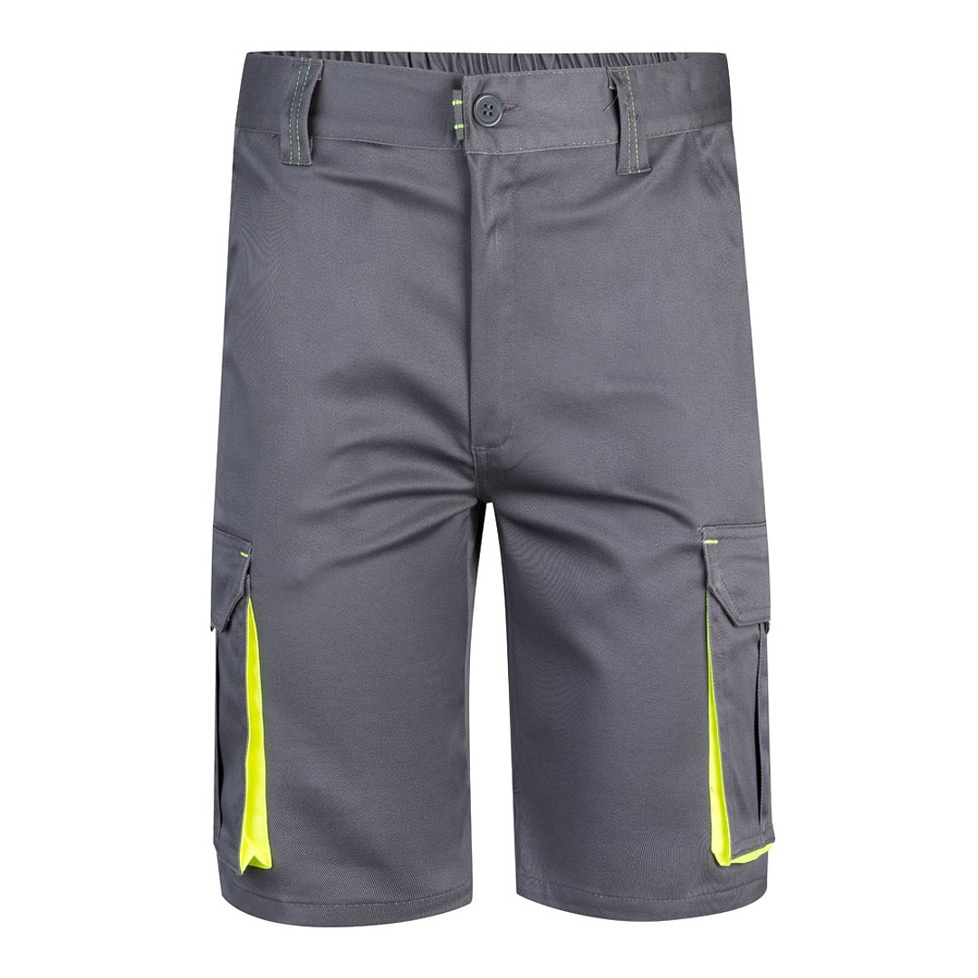 Zweifarbige Stretch-Bermudashorts mit mehreren Taschen (240 g/m²) aus Baumwolle (46 %), EME (38 %) und Polyester (16 %) Altie