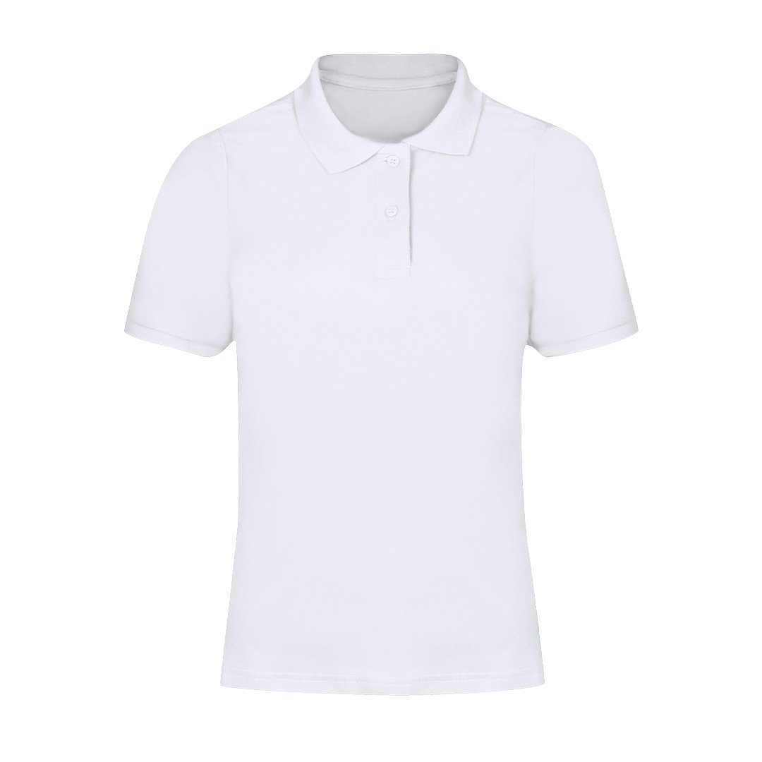 Erwachsene Frauen Weiss Polo-Shirt Idles