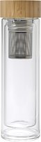 Trinkflasche Truiner | Glas | Bambusdeckel | 420 ml