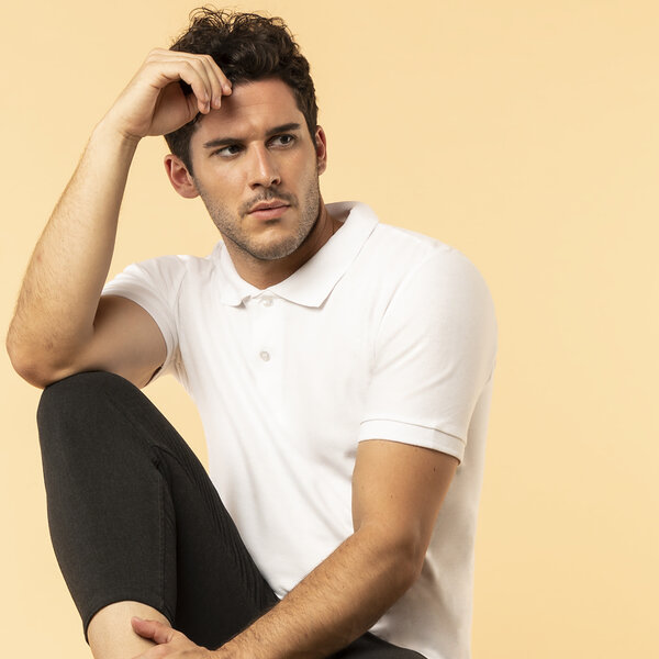 Erwachsene Weiß Polo-Shirt "keya"