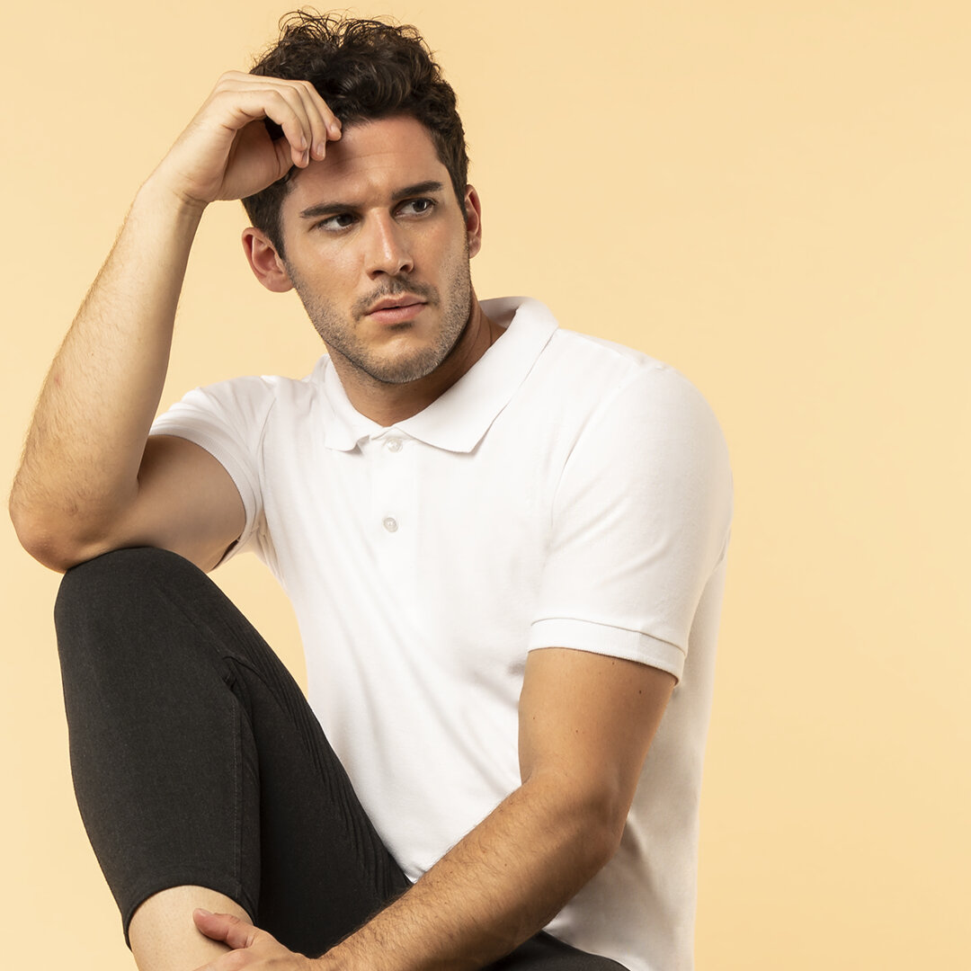 Erwachsene Weiß Polo-Shirt "keya"