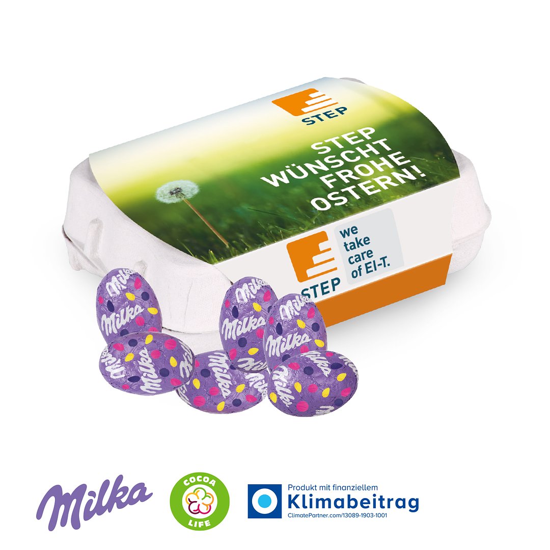 Schoko-Eier 12er-Set mit Milka Alpenmilch-Eier