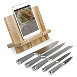 Kochbuchständer mit 5 Messern Warlinga