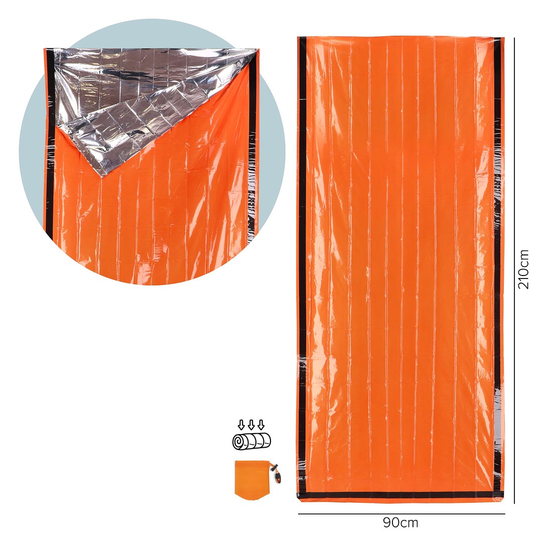 Thermoschlafsack für Notfälle im Freien Durela