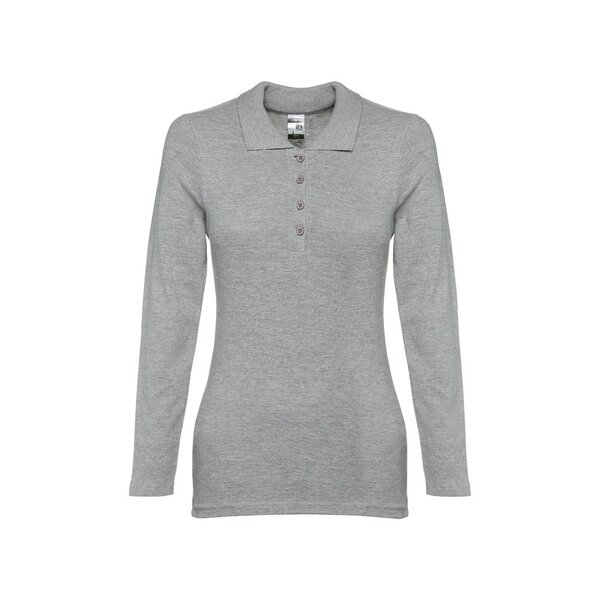 Damen Langarm-Poloshirt Minata