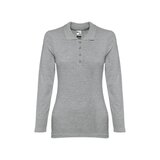 Damen Langarm-Poloshirt Minata