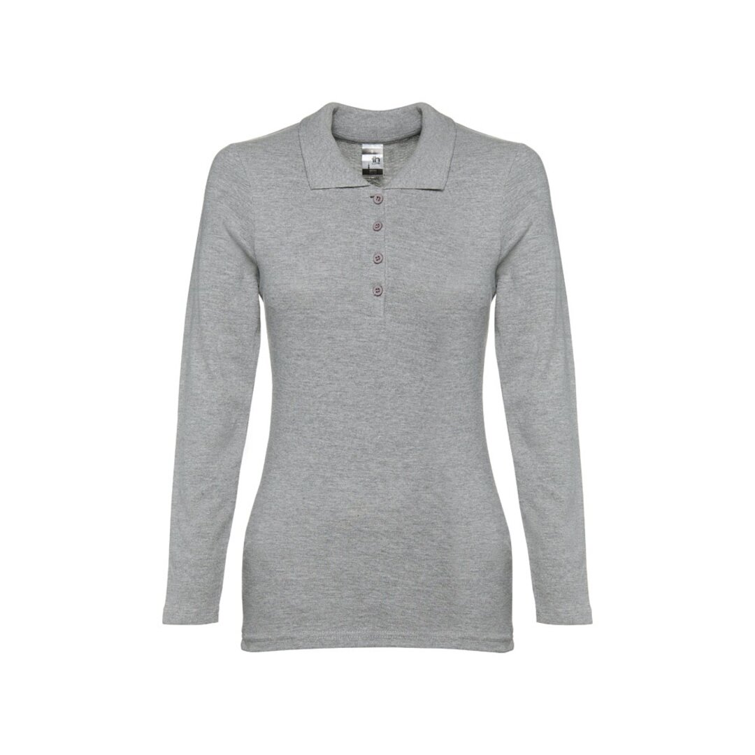 Damen Langarm-Poloshirt Minata