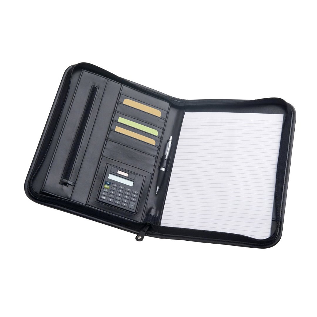 A4 Schreibmappe mit Taschenrechner Vrenan