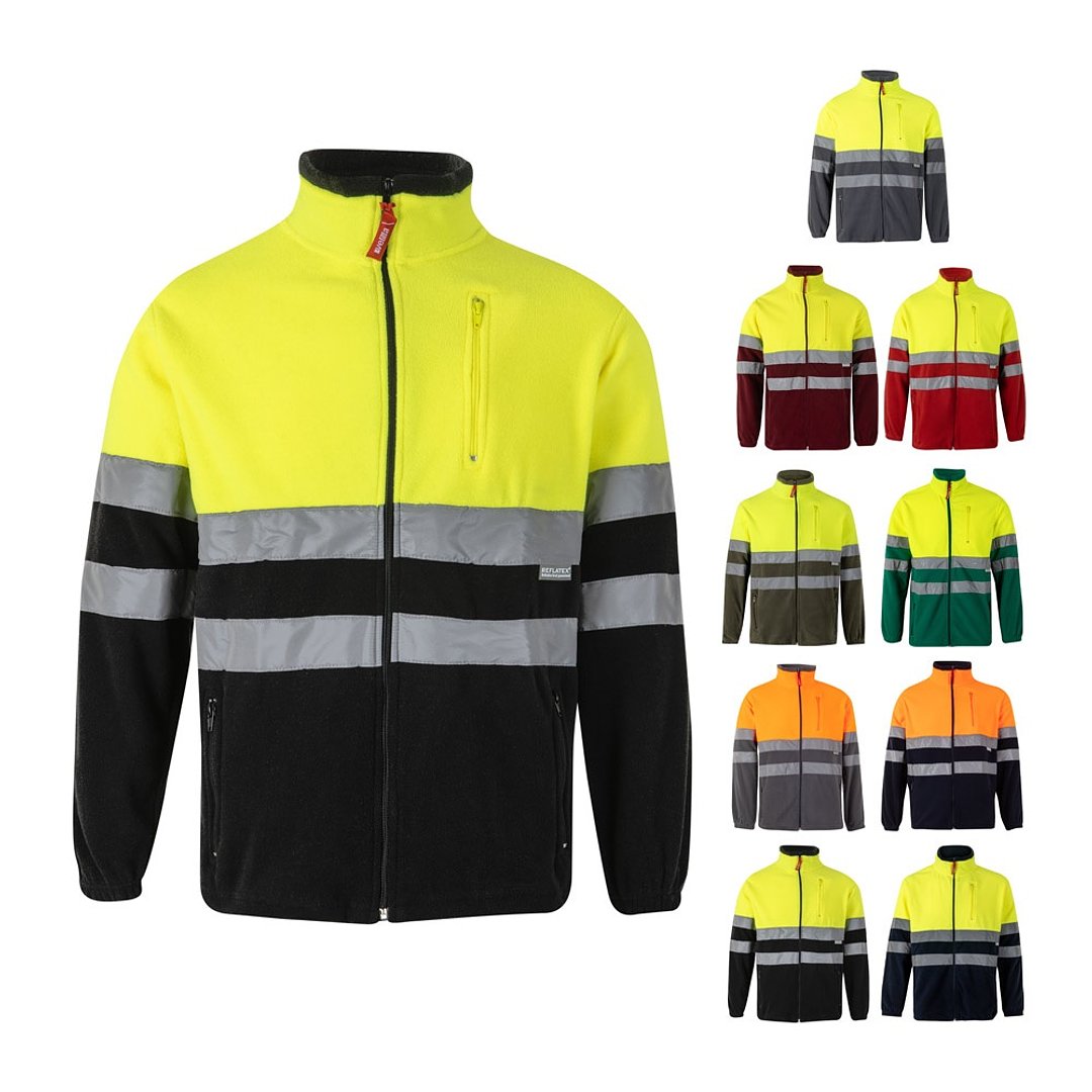 Zweifarbige Fleecejacke (280g/m²), aus Polyester (100%) Altiat