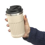 Recycelter Edelstahl-Reisebecher (400 ml) Warlep