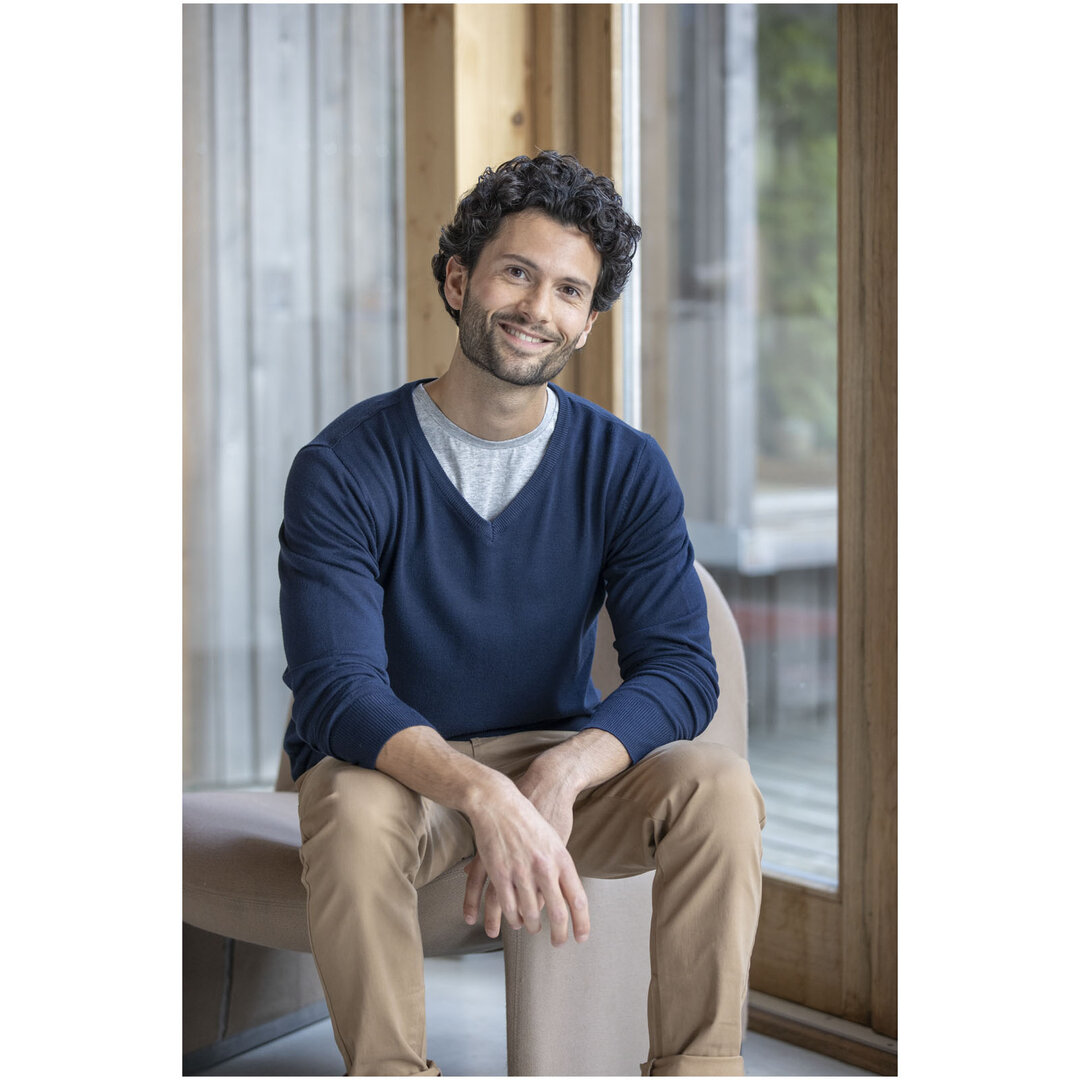 Pullover mit V-Ausschnitt für Herren - Olfränzin