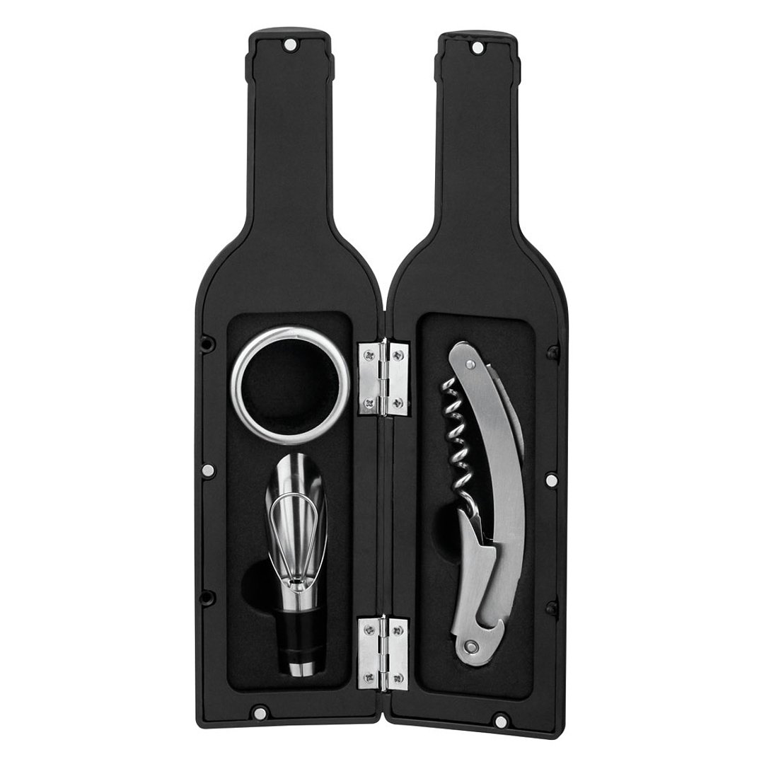 Weinset aus Metall Mengat