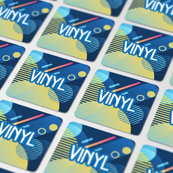 Vinyl Sticker Quadrat 50x50mm Noldis