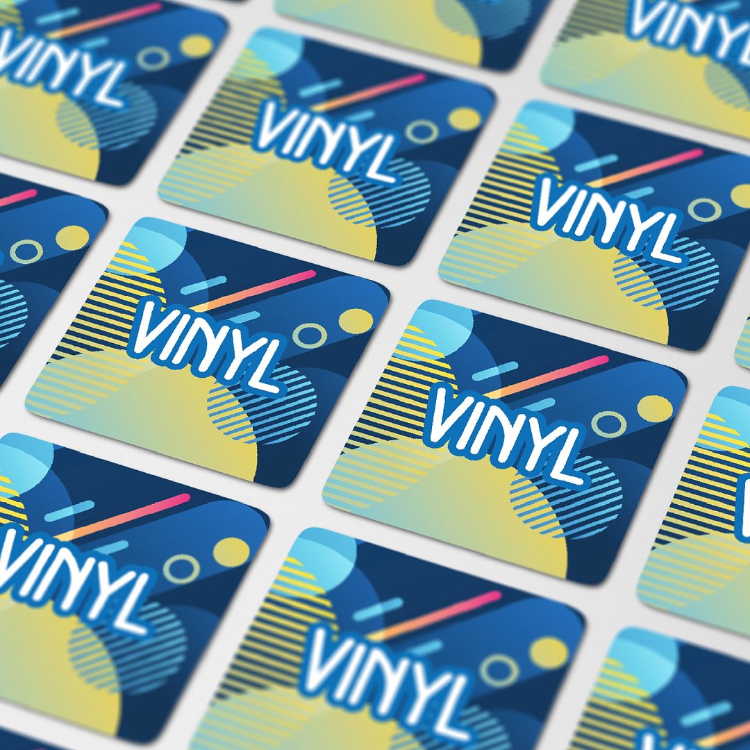 Vinyl Sticker Quadrat 50x50mm Noldis