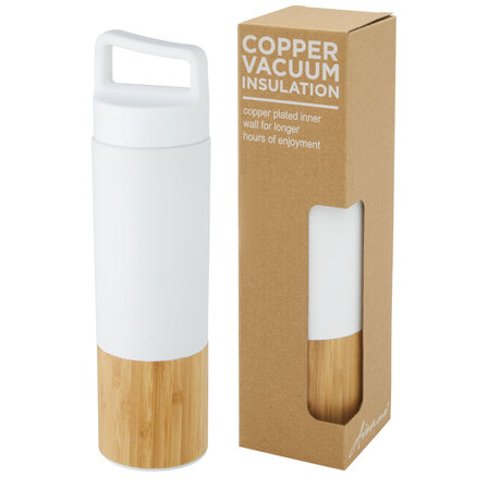 540 ml Kupfer-Vakuum Isolierflasche mit Bambus Aussenwand - Stiama