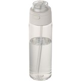 700 ml RCS Trinkflasche aus recyceltem Kunststoff mit Multifunktionsdeckel und Klappstrohhalm - Vreilga