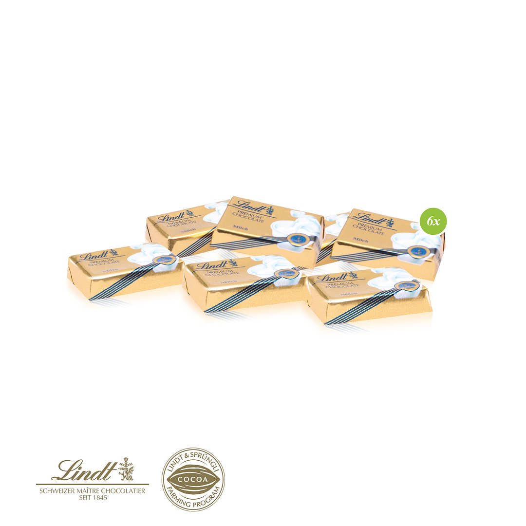 Präsentbox Business mit Lindt Schokotäfelchen auf NATURKARTON