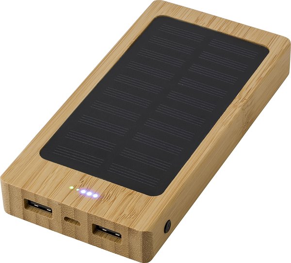 Powerbank Loldix | Bambus | Solar | 8000 mAh