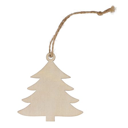 Baumförmiges Weihnachtsornament aus Holz Rener