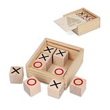 Tic Tac Toe Set in Holzkiste Walun