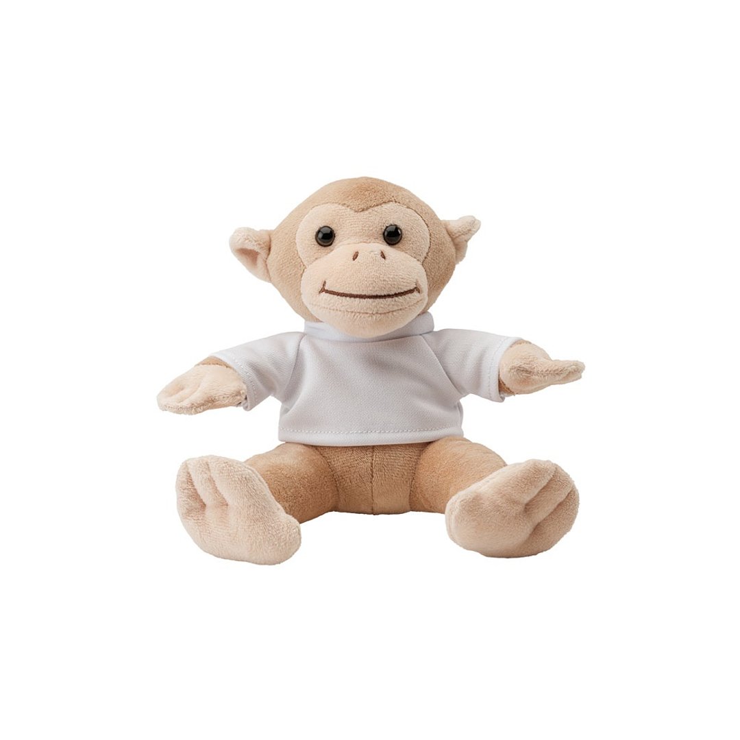 Plüschtier in Form eines Affen mit T-Shirt Liuana