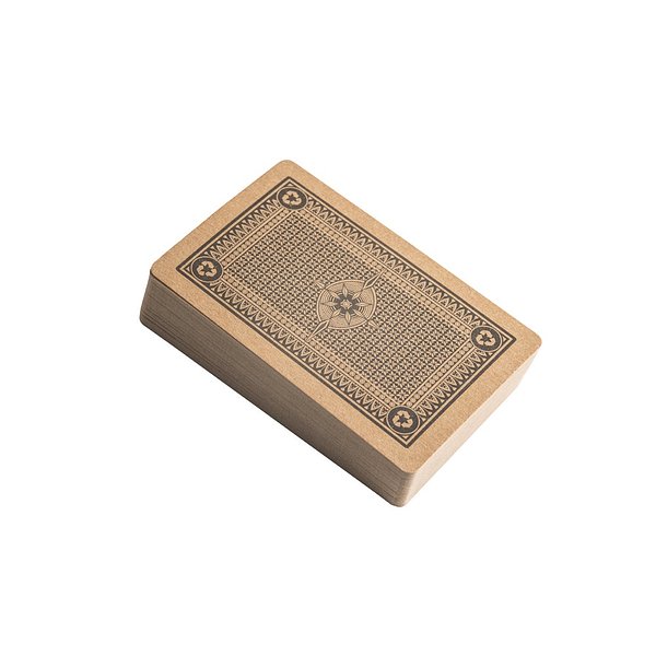 Kartenspiel mit 54 klassischen Karten in Kraftpapier Giafel