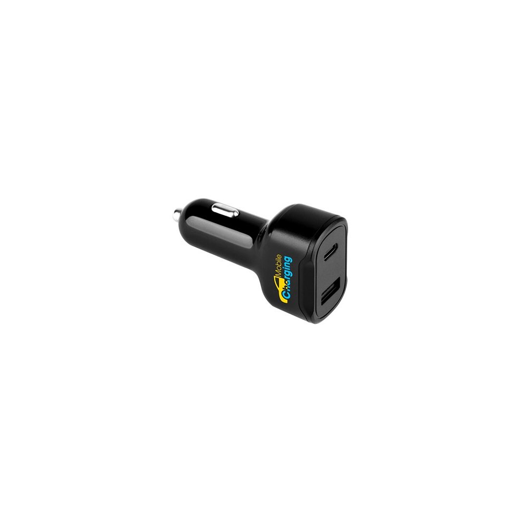 KFZ-Ladegerät mit USB-A Anschluss 18W und USB-C 20W in 100% rABS Lurilli