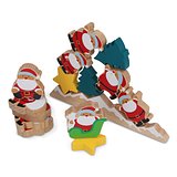 Holz Weihnachtsmann Balancierspiel Saraina