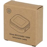 Aufrollbares 5 in 1 Kabel aus Recyclingmaterial mit Datensynchronisierung und 100 W Schnellladefunktion sowie Smartphone Toolkit - Ainatht