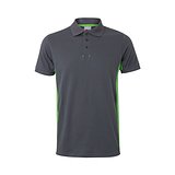 Zweifarbiges Piqué-Poloshirt (180 g/m²), kurzärmelig, aus Baumwolle (60%) und Polyester (40%) Buorli
