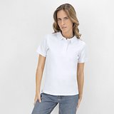 Erwachsene Frauen Weiss Polo-Shirt Idpan