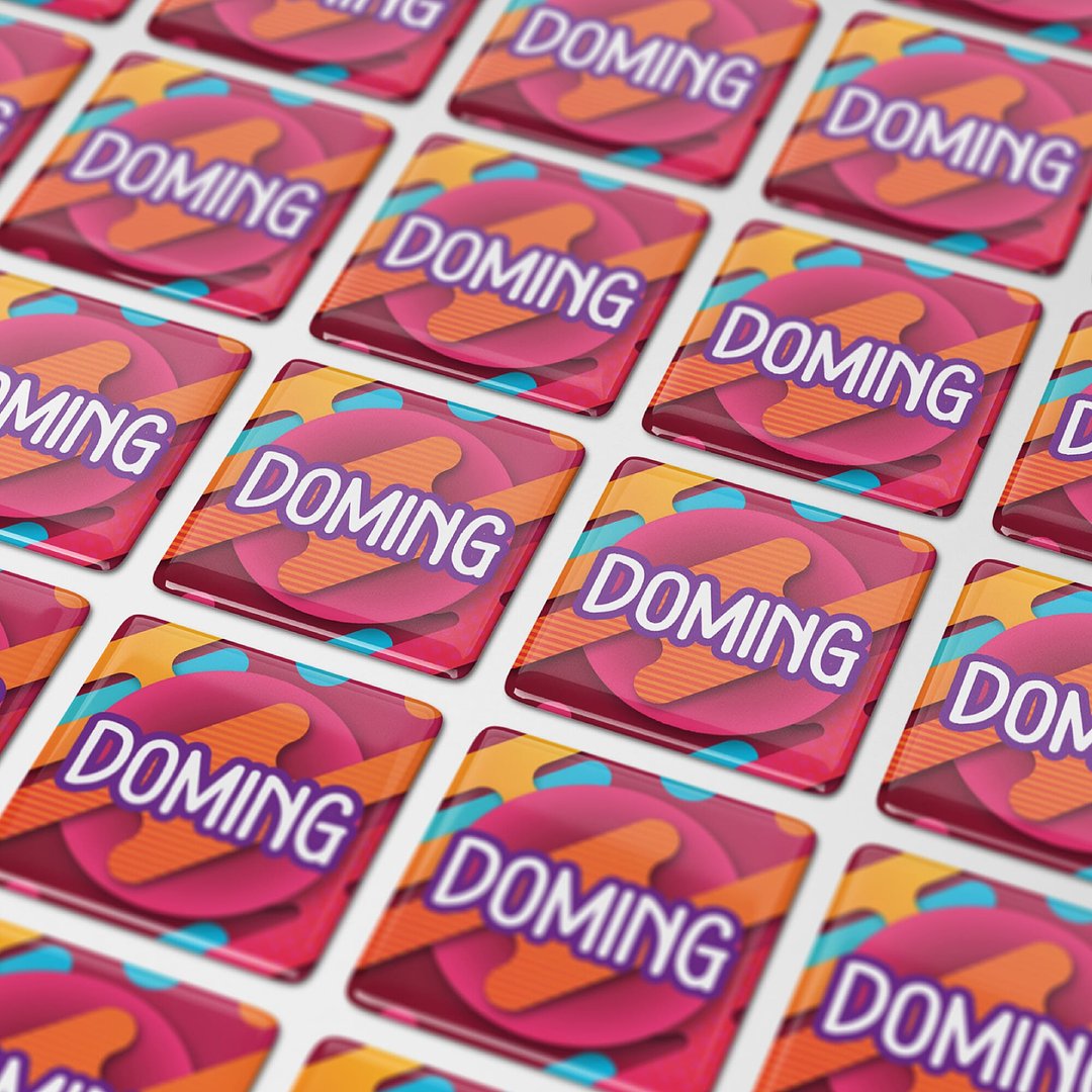 Doming Quadrat 15x15 mm Rudycix