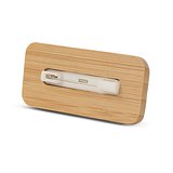 Namensschild aus Bambus mit Anstecknadel Razer