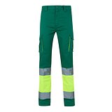 Zweifarbige Stretch-Hose mit mehreren Taschen (240 g/m²), aus Baumwolle (46 %), EME (38 %) und Polyester (16 %) Giulier