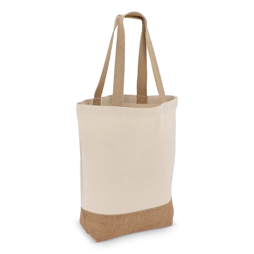 Baumwoll-Jute Tragetasche OEKO-TEX® 41 x 13 x 41cm 320g/m² Adaltik