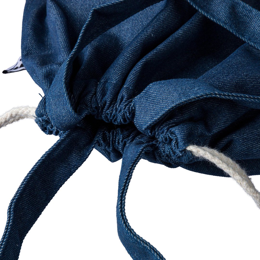 Recycelte Denim-Kordeltasche Leycile