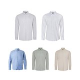 Hemd Oxford (180 g/m²) für Herren, aus Baumwolle (50 %), Polyester (45 %) und Elasthan (5 %) Gritll