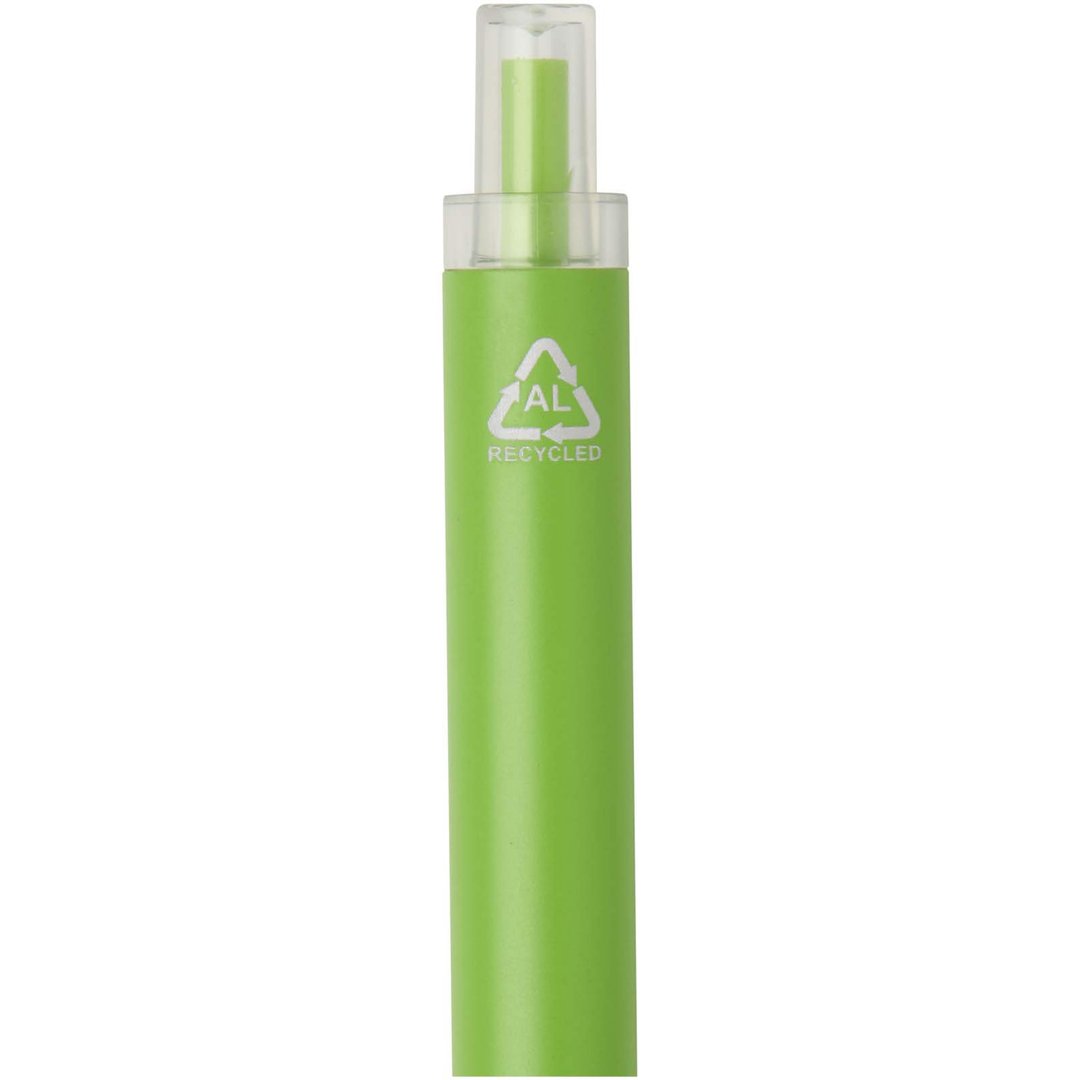 Kugelschreiber aus recyceltem Aluminium blaue Tinte - Vregian